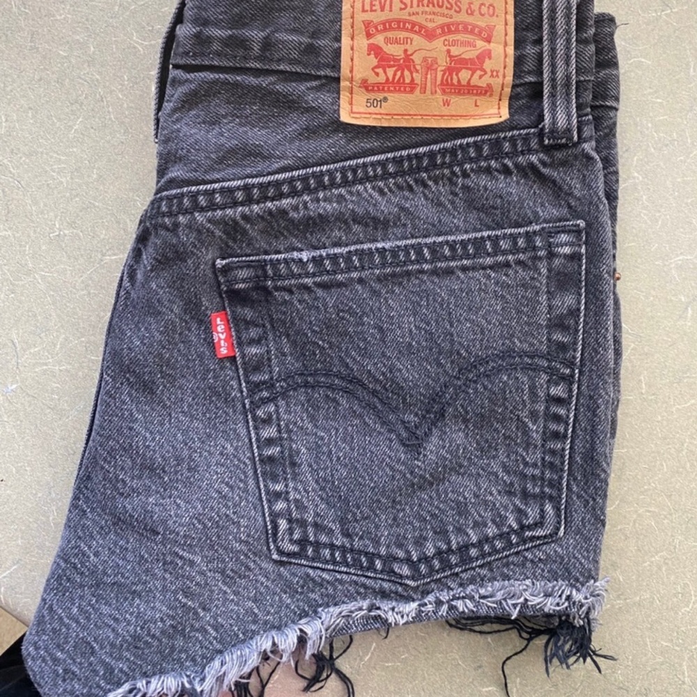 Highwaisted Black Vintage Levi Shorts